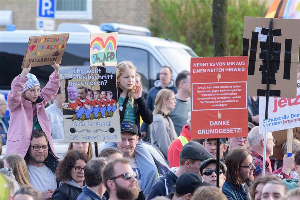 AfD-Gegendemonstration in Buxtehude