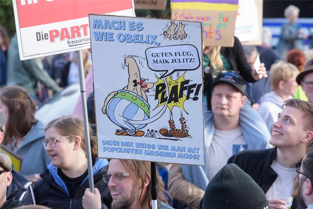 AfD-Gegendemonstration in Buxtehude