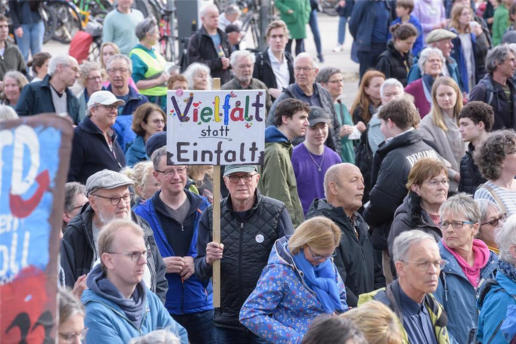 AfD-Gegendemonstration in Buxtehude