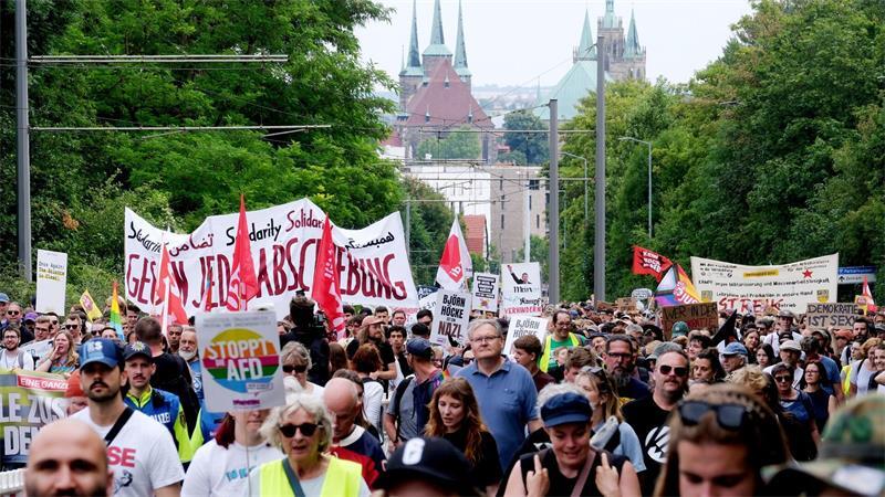 AfD-Gegner mobilisierten Zehntausende. 