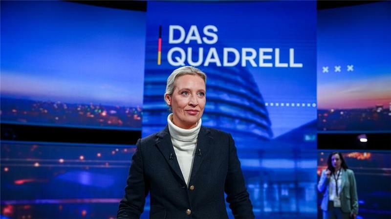 AfD-Kandidatin Alice Weidel stand mit ihren außenpolitischen Positionen allein da.