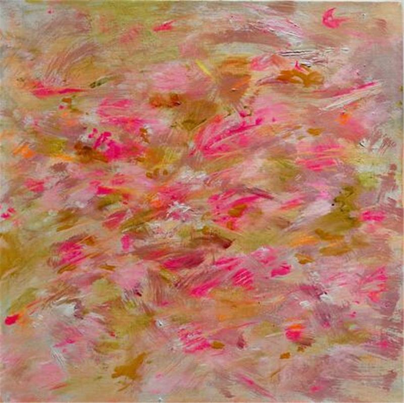 Aggressiver Frühlingssturm mit zarten Blüten: Beatrice Dettmann präsentiert „F.- Sturm 2“ von 2024.