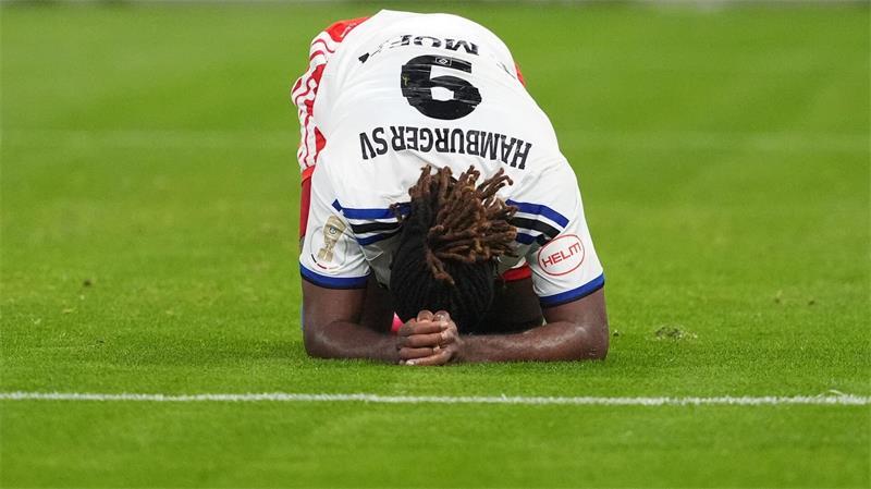 Agiert oft unglücklich: HSV-Stürmer Terem Moffi.