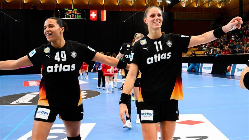 Deutschlands Handballerinnen nehmen EM ins Visier Aimee von Pereira (links) hat ihre Karriere beendet, Xenia Smits wird Mutter.