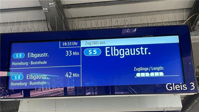 Aktuell müssen Pendler aus Stade Geduld mitbringen.