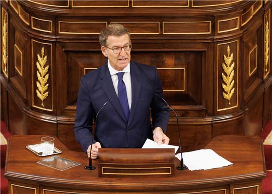 Alberto Nunez Feijoo ist Vorsitzender der PP und Kandidat für das Amt des Regierungspräsidenten.