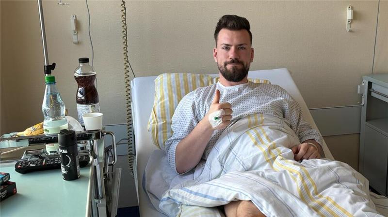 Alexander Müller im Krankenhaus.