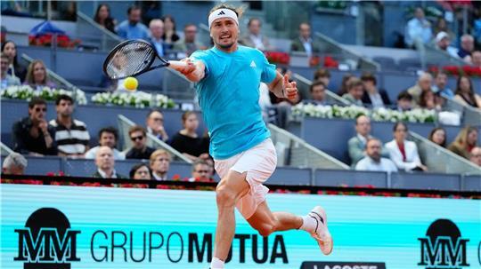 Alexander Zverev erreicht das Halbfinale in Madrid. 