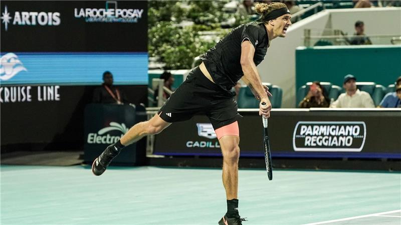 Alexander Zverev erreichte beim Turnier in Miami die dritte Runde.