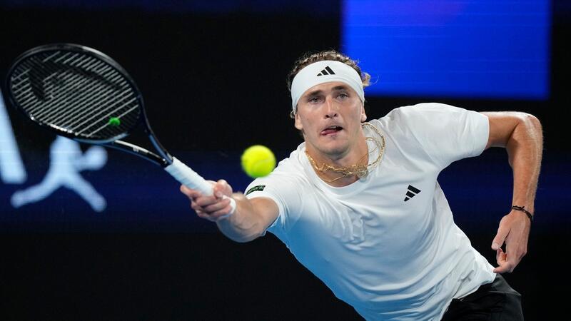 Alexander Zverev hielt das deutsche Team zum Auftakt des United Cups gegen Italien im Spiel.