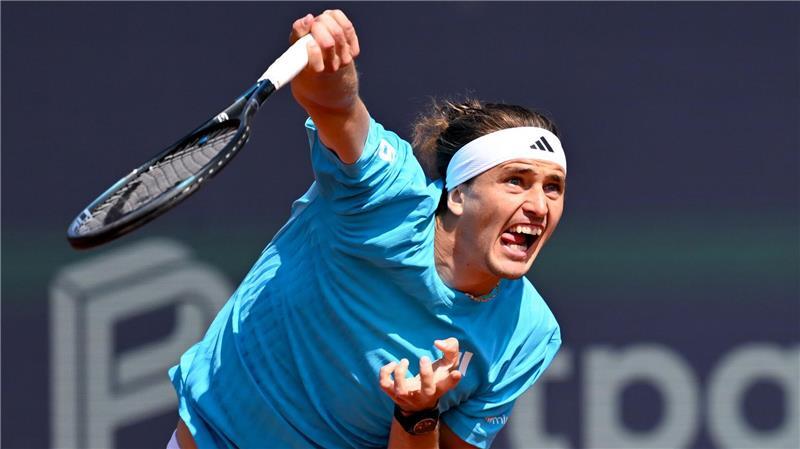 Alexander Zverev in Aktion bei den BMW Open von München.