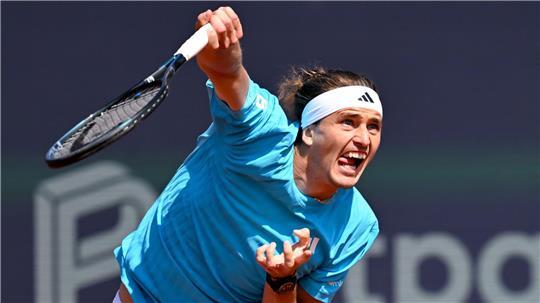 Alexander Zverev in Aktion bei den BMW Open von München.