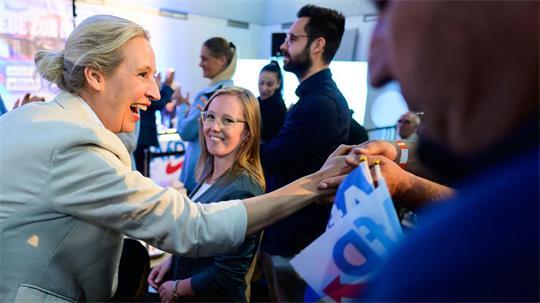 Alice Weidel bei einer Veranstaltung in Bleckede.