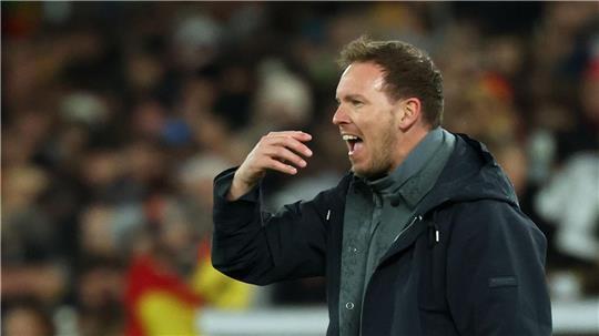 Alles hört auf sein Kommando: Julian Nagelsmann in Aktion am Spielfeldrand. 