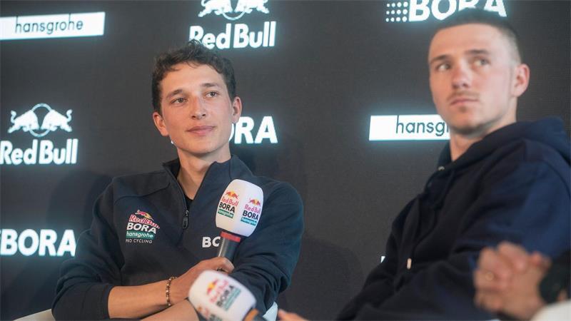 Ende des Frankreich-Abenteuers: Das Tour-Drama um Lipowitz Als Doppelspitze in Tour gestartet: Florian Lipowitz (l.) und Remco Evenepoel. (Archivbild)