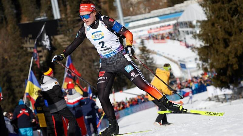 Als Sechste gehörte Selina Grotian erneut zu den Top-Biathletinnen in Antholz.
