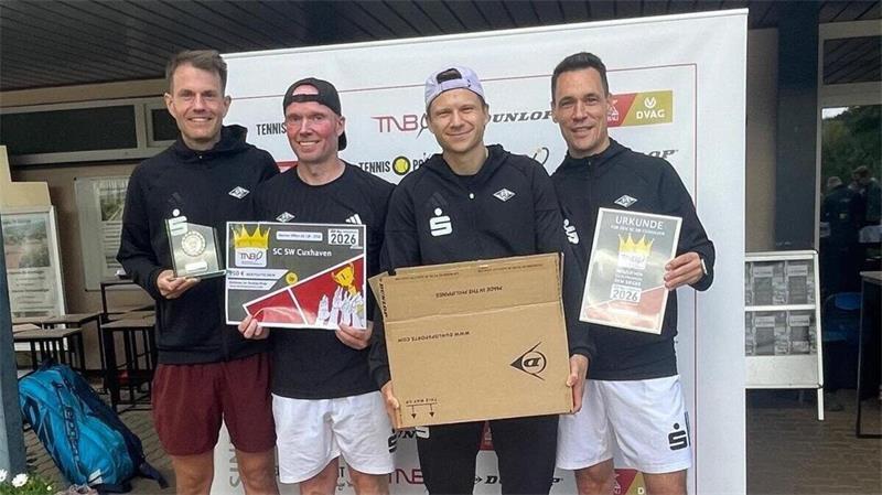 Als Team erfolgreich (v.l.): Dennis Haack, Christian Winter, Felix Palmen und Matthias Reichert. 