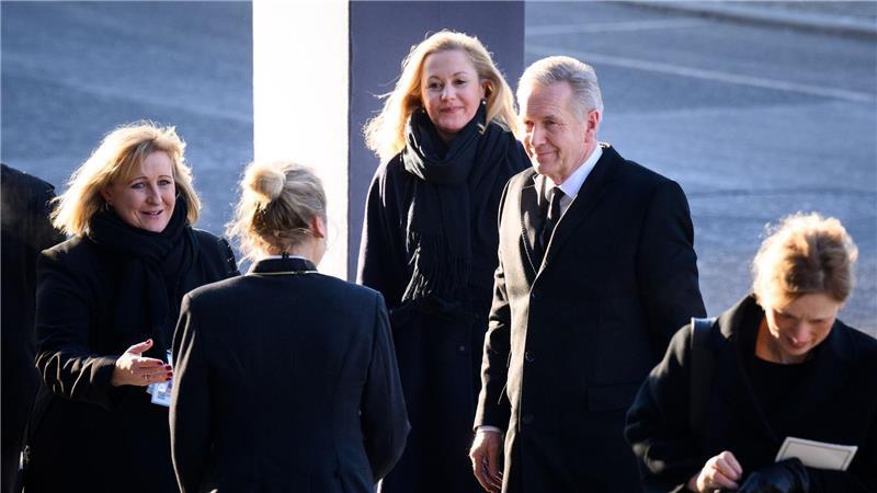 Liebes-Aus für immer? Christian und Bettina Wulff getrennt Am 18. Februar dieses Jahres besuchten Bettina und Christian Wulff gemeinsam den Trauergottesdienst für den verstorbenen früheren Bundespräsidenten Horst Köhler. (Archivbild)