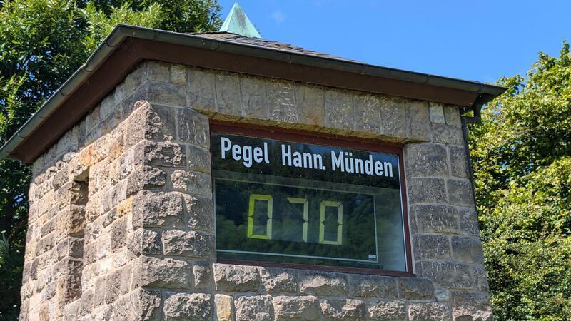 Am Freitagmittag wurden am Pegel Hann. Münden 70 Zentimeter gemessen.