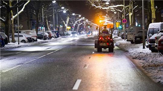 Am Morgen waren Räumfahrzeuge unterwegs. 