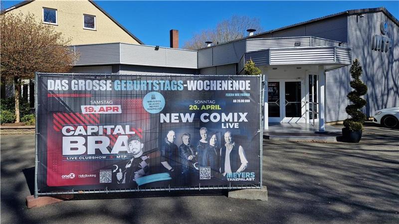 Am Osterwochenende heißt es vor dieser Tür Schlange stehen: Zum 58-jährigen Bestehen lädt das MTP mit Capital Bra und den New Comix zu zwei großen Partynächten ein.