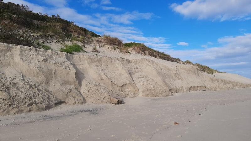 Am Oststrand soll der Sand schnell wieder aufgespült werden.