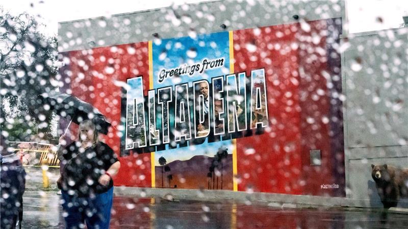 Am Samstag erreichte der Regen in Südkalifornien seinen Höhepunkt.