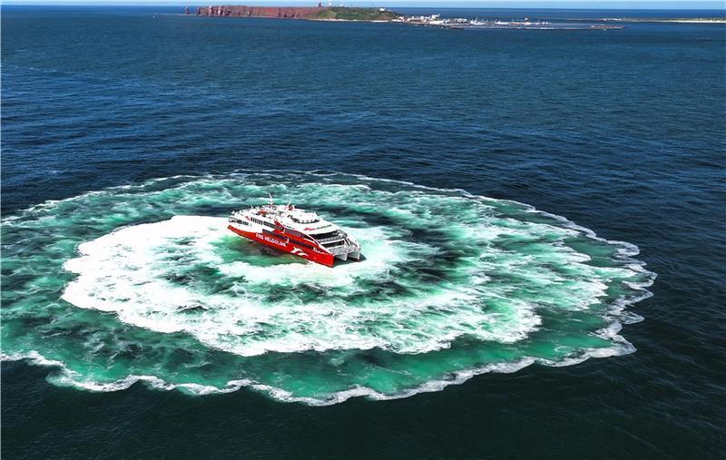 Am Sonntag ist der Katamaran ein letztes Mal nach Helgoland gefahren.