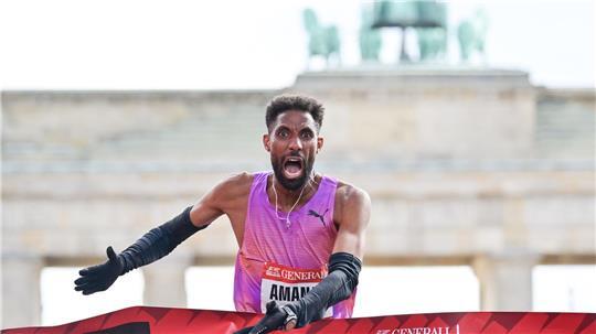 Amanal Petros knackte zuletzt in Berlin seinen deutschen Halbmarathon-Rekord. (Archivbild)