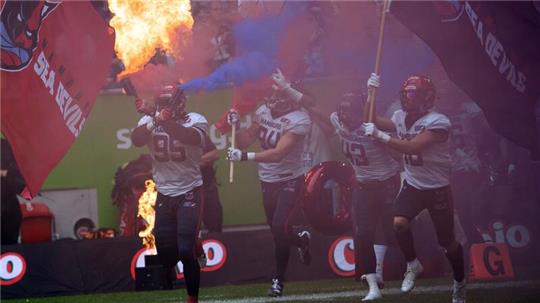 American Football: Profiliga ELF. Die Hamburg Sea Devils tragen 2024 nur ein richtiges Heimspiel in der Hauptrunde aus.