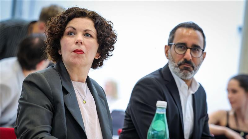 BSW-Jugendverband gegründet Amira Mohamed Ali und Amid Rabieh nehmen am Gründungskongress teil.