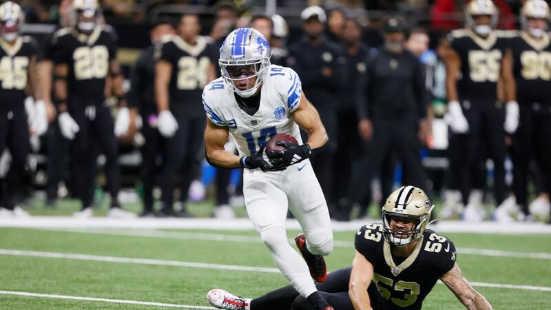 St. Brown stellt Karriere-Bestwert bei Touchdowns ein Amon-Ra St. Brown (l) holte mit den Lions den neunten Saisonsieg.