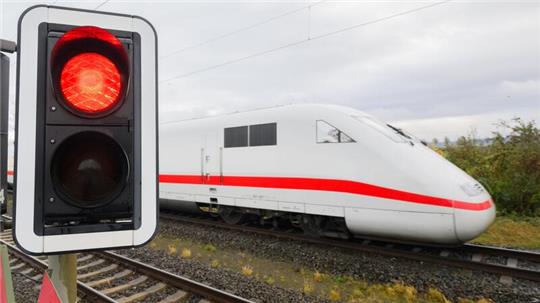 Ampel auf rot: Es werden kaum mehr Züge ab Donnerstagabend in Deutschland fahren.