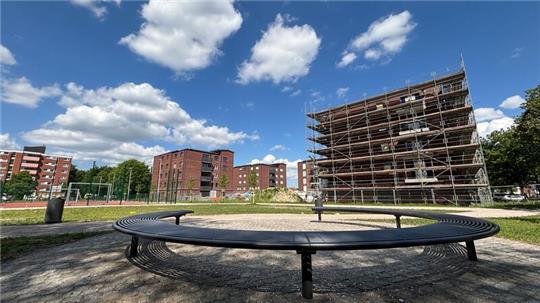 An der Grünendeicher Straße im Altländer Viertel baut die Firma Viebrock insgesamt 84 neue Wohnungen, die teilweise auch schon bezugsfertig sind.