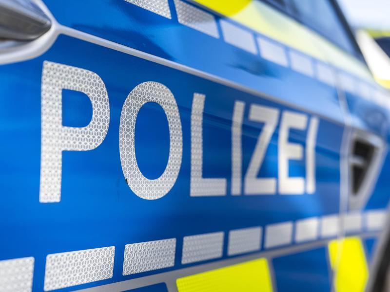 An der Tür von einem Streifenwagen steht der Schriftzug «Polizei». Foto: David Inderlied/dpa/Illustration