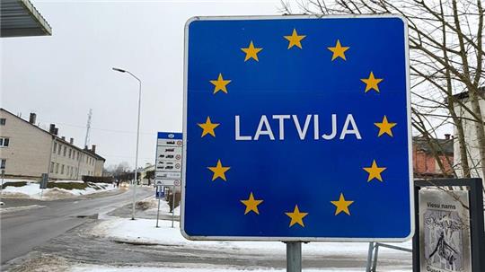 An der lettischen Grenze.