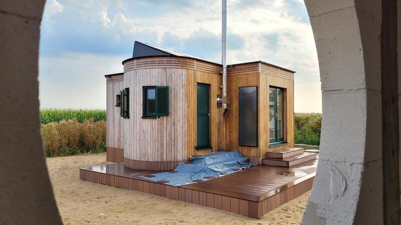 Anders als die Steinhäuschen, die Christina Bleier fest vermieten will, besteht ihr eigenes Tiny House in Cappel-Neufeld aus Holz und ähnelt einem Wohnwagon.