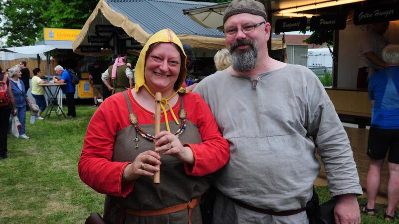 Andrea Schulz und Marco Bolz aus Freiburg sind Wikingerfans und begeistert von Virelai.