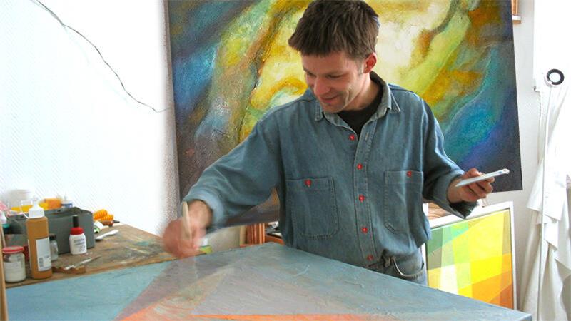 Andreas Mohn stellt seine Werke im Stader Rathaus aus.