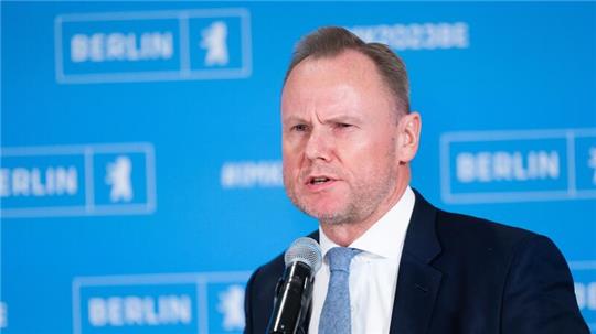 Andy Grote, Innensenator von Hamburg, spricht nach der Innenministerkonferenz.