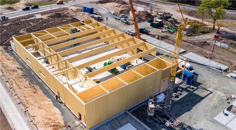 Assel bekommt Supermarkt: Die alte Ruine weicht dem Edeka Angedacht ist ein innovatives Gebäude in Holzbauweise.