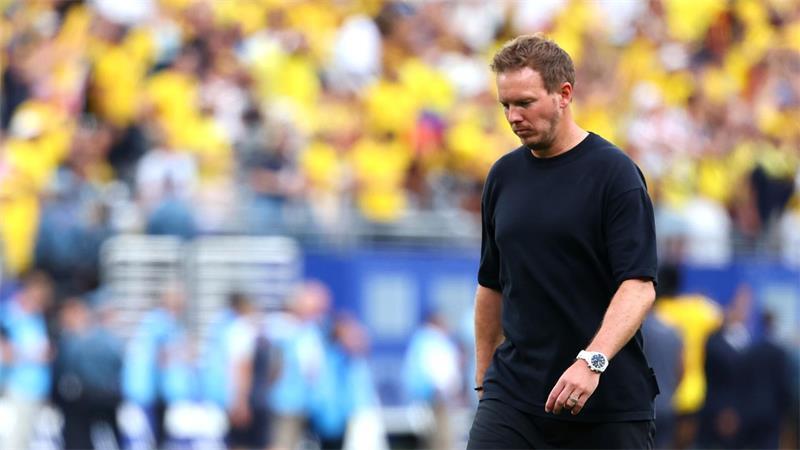 Nagelsmann rüffelt Kerner: „Hört auf mit dem Quatsch“ Angefressen: Bundestrainer Julian Nagelsmann.