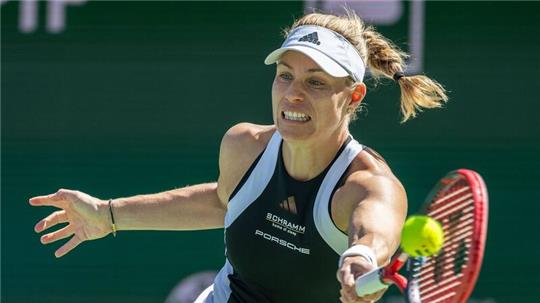 Angelique Kerber setzte sich in Indian Wells gegen Jelena Ostapenko durch.