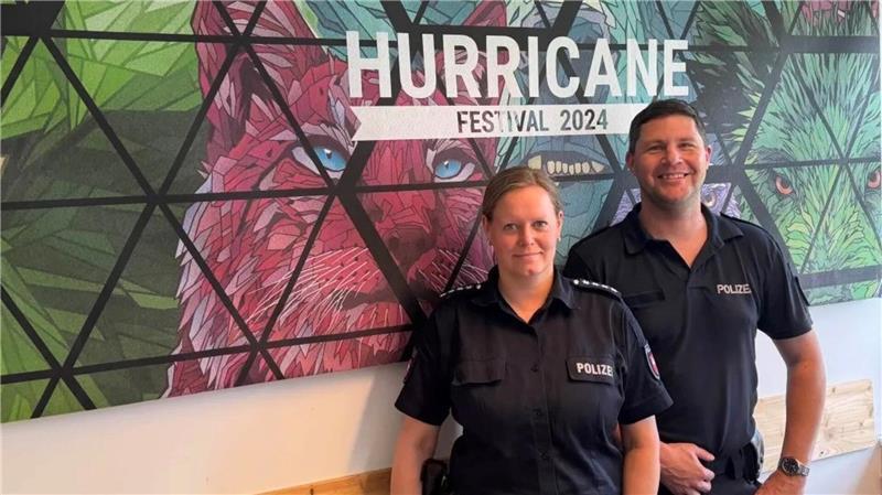 Hurricane: Was die Polizei in diesem Jahr anders macht Anja Otten und Tobias Koch planten den Großeinsatz.