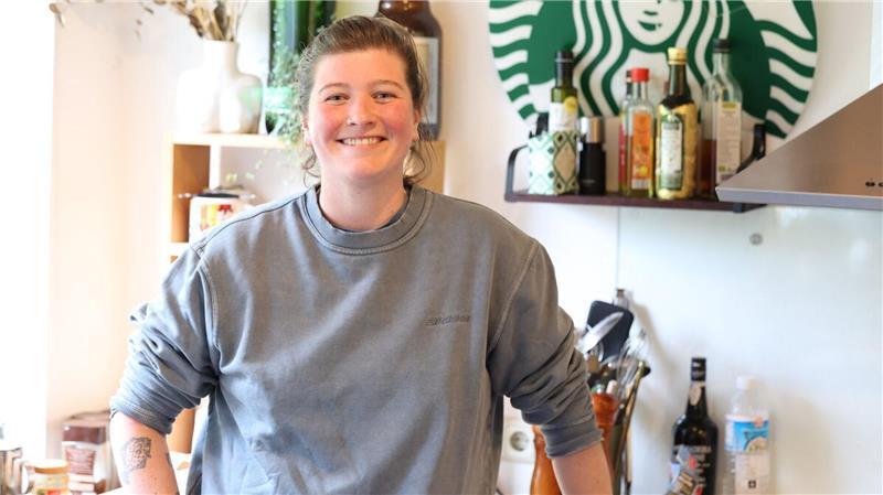 Anne Brandes in ihrer Küche in Altenbruch: Die Profiköchin begeistert bei der TV-Show „The Taste“.