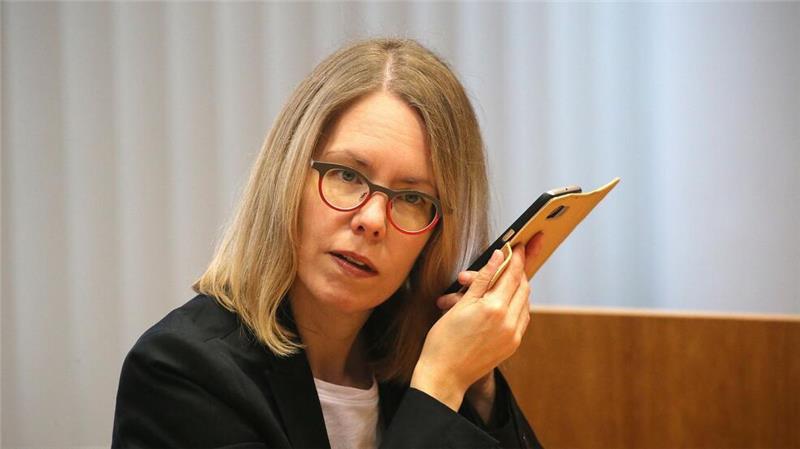 Anne Brorhilker während des ersten Cum-Ex-Prozesses 2020 im Bonner Landgericht. (Archivbild)