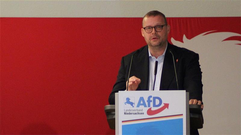 Ansgar Schledde ist seit 2024 Landeschef der AfD in Niedersachsen.