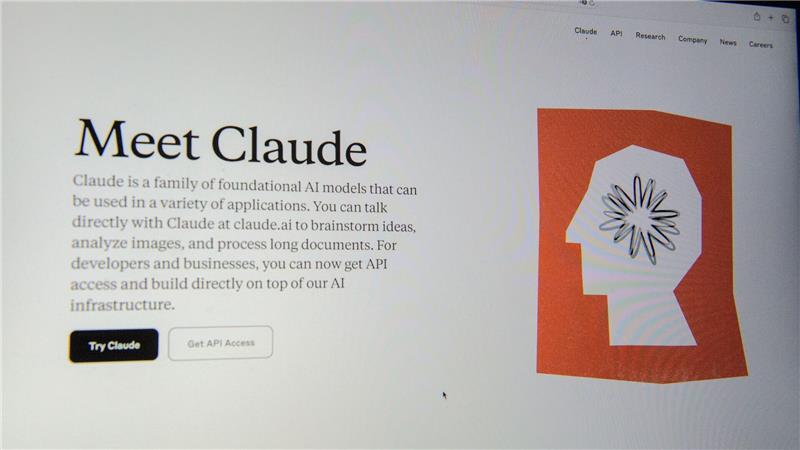 Anthropics Chatbot Claude ist ein Konkurrent von ChatGPT. (Archivbild)