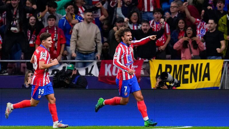 RB Leipzig verliert durch spätes Tor bei Atlético Madrid 1:2 Antoine Griezmann traf gegen RB zum Ausgleich.