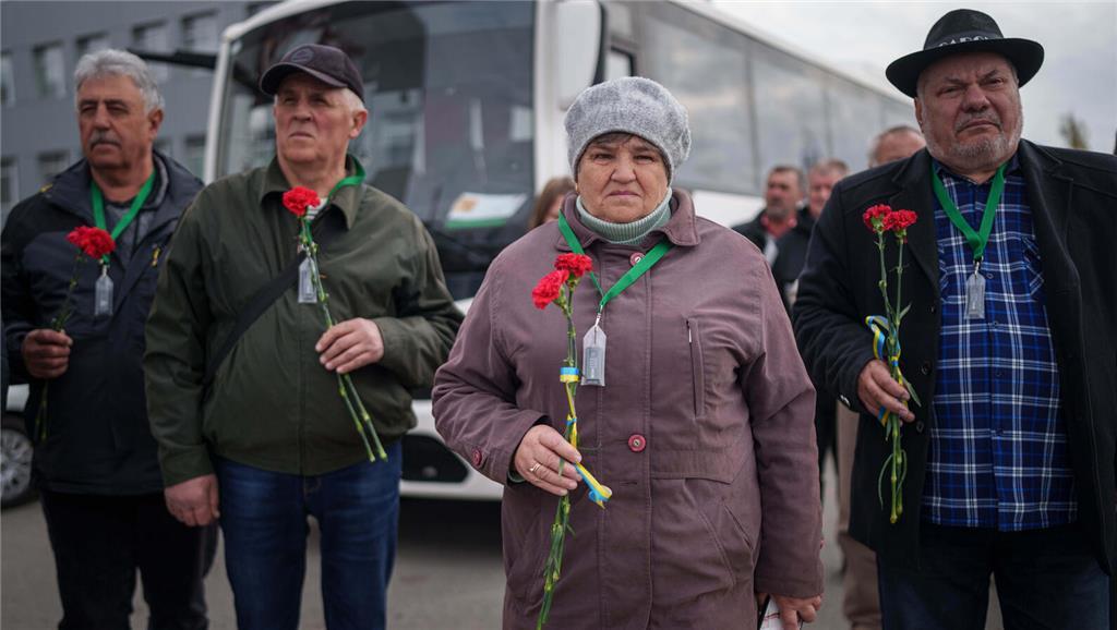Arbeiter, die bei den Aufräumarbeiten nach der Katastrophe im Kernkraftwerk Tsch...